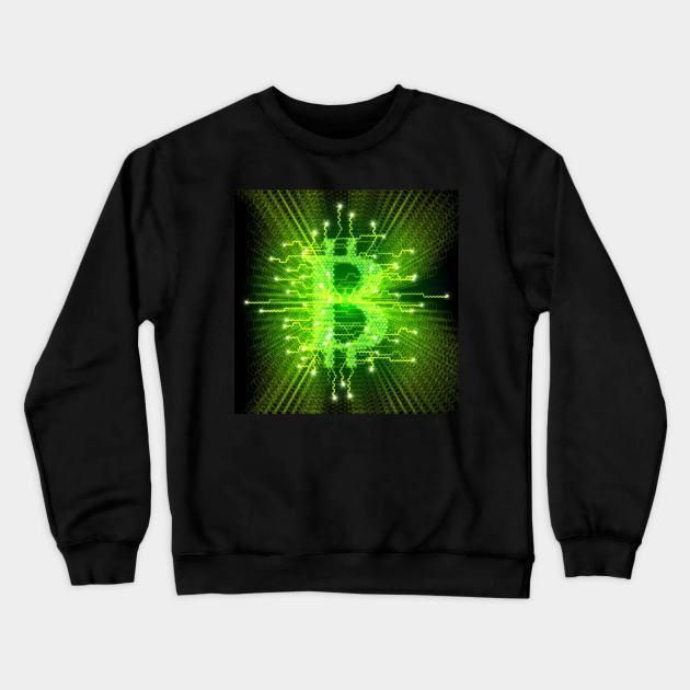 Bitcoin Concept Crewneck Sweatshirt by Mechanik